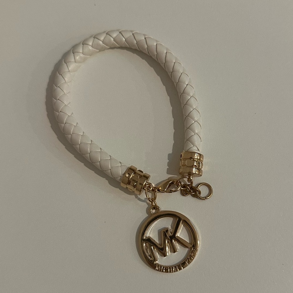 Michael Kors Braided Leather Bracelet